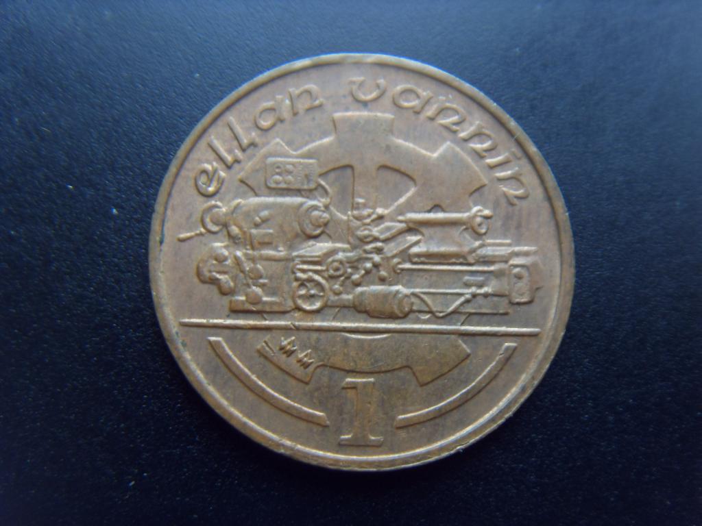 Мэн остров 1 пенни 1992 г.