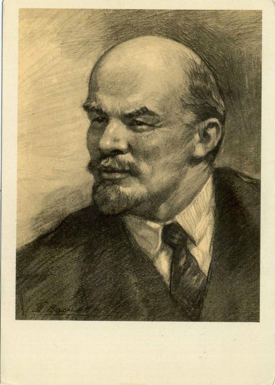 СССР (Б1197) ДМПК Маркированная Чистая Ленин 1969 История Искусство Живопись Васильев