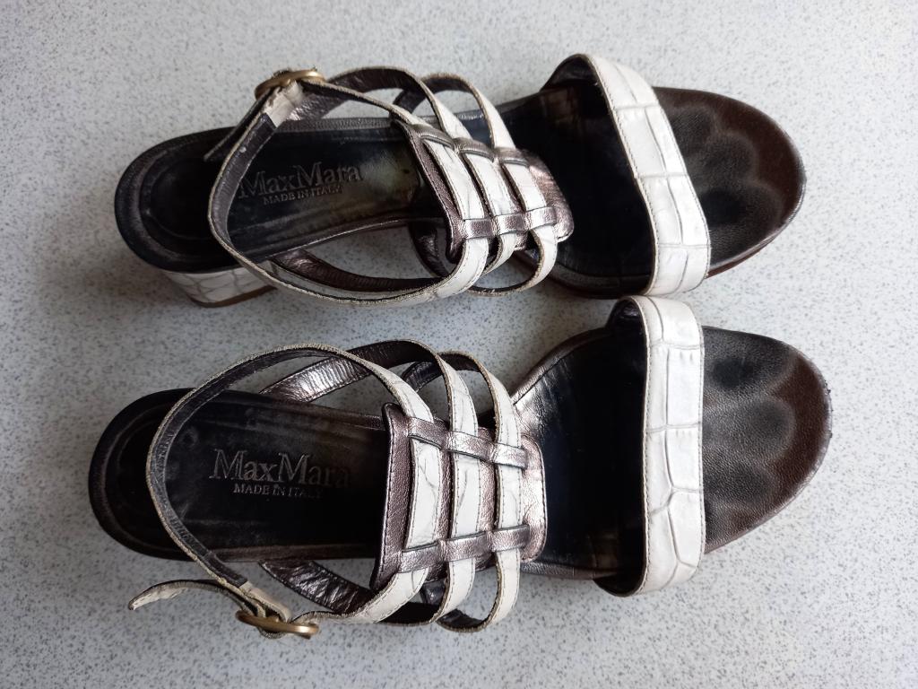 БОСОНОЖКИ MAX MARA 35,5 КОЖА ИТАЛИЯ