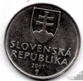 Словакия 2 кроны 2001 г.
