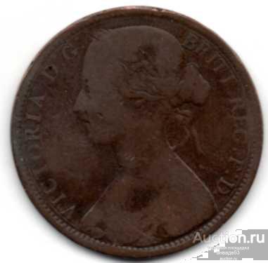 Великобритания 1 пенни 1864г. Виктория  VF 17_14_3