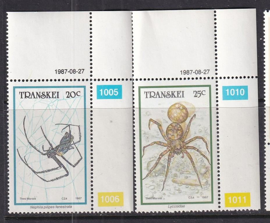 Транскей MNH 1987 пауки