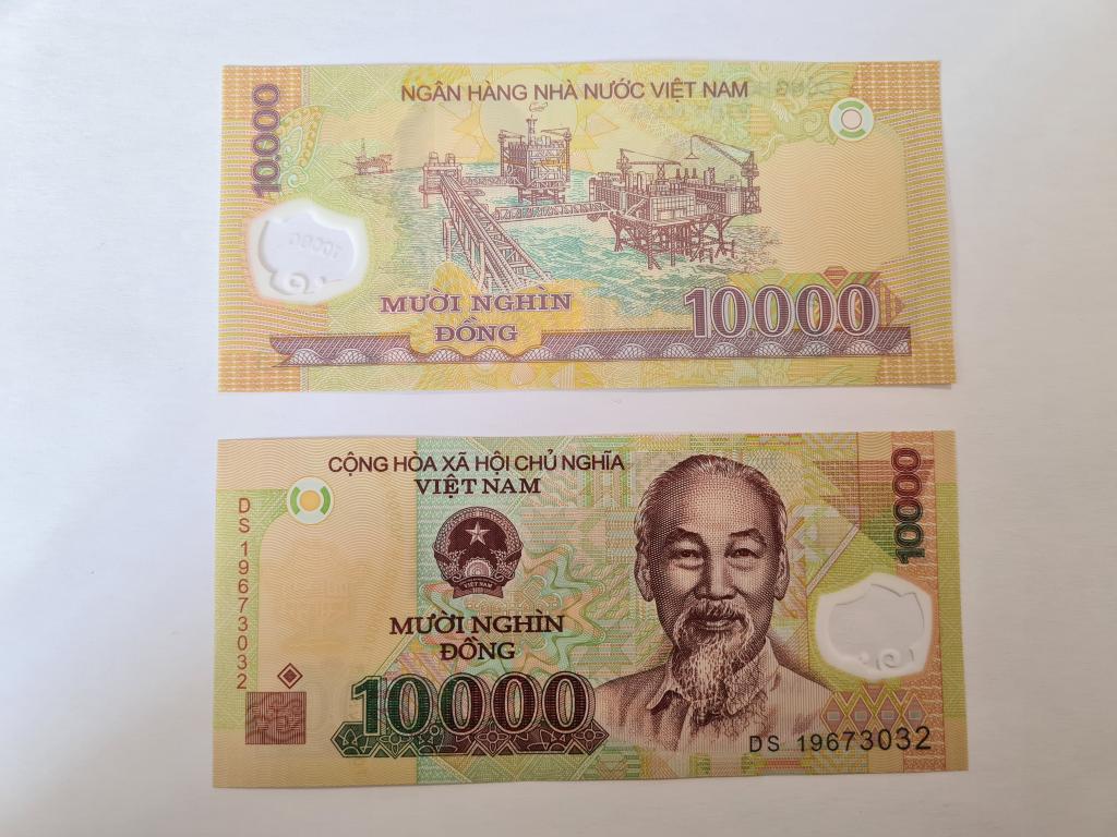 Купюра Банкнота Вьетнам 10000 донгов 2019   А 36  Состояние Пресс UNC