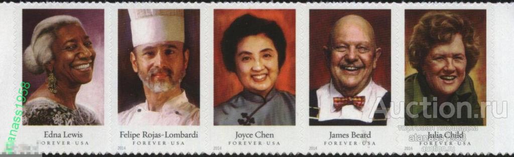 США Чистые марки Знаменитые шеф повара 2014