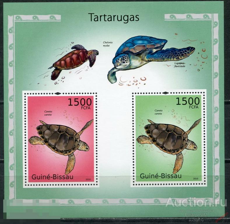 AM40 ГВИНЕЯ-БИСАУ 2010 GB311 Фауна - Черепахи 