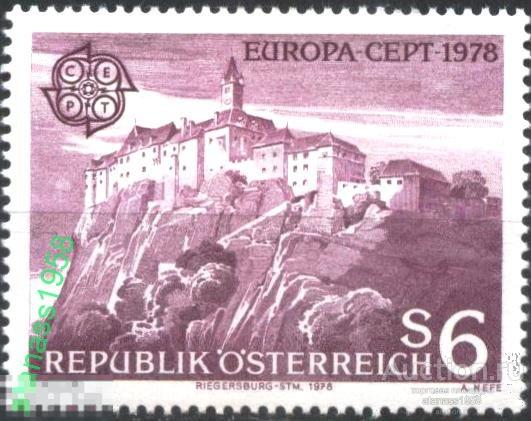 Австрия Чистая марка Европа СЕПТ 1978 