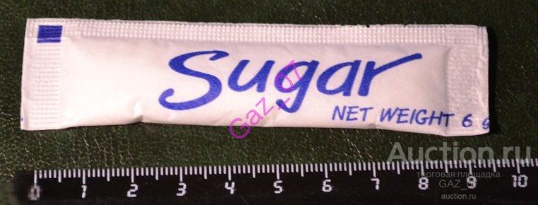 Сахар пакетик стик для коллекции  Sugar 6 гр Таиланд Глюкофилия №5 