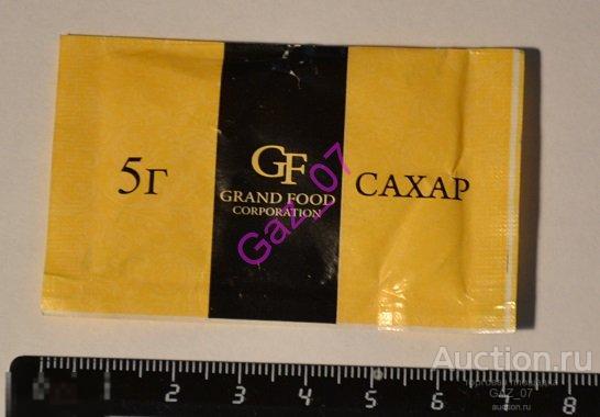 Сахар пакетик стик для коллекции Grand Food 5гр  Глюкофилия № 37 