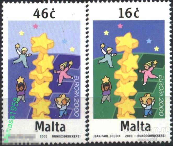 Мальта Чистые марки Европа СЕПТ 2000 