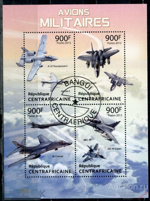 Центрально-Африканская Республика (ЦАР) 2013 CA212-1 Военные самолеты. ВВС. Авиация 