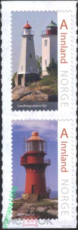 Норвегия  Чистые марки Маяки 2016 