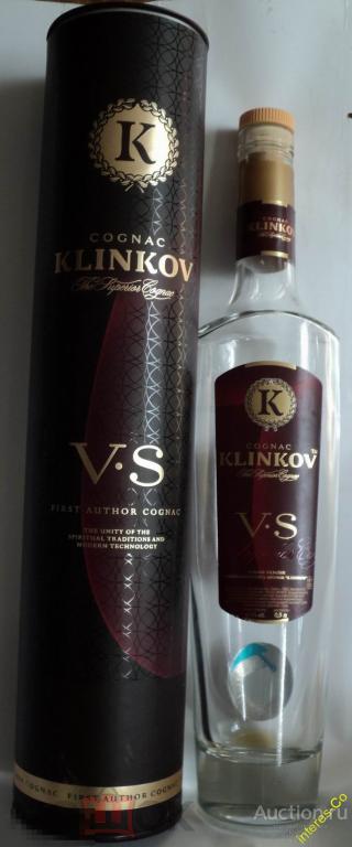 футляр - тубус - упаковка от коньяка * KLINKOV * - Украина