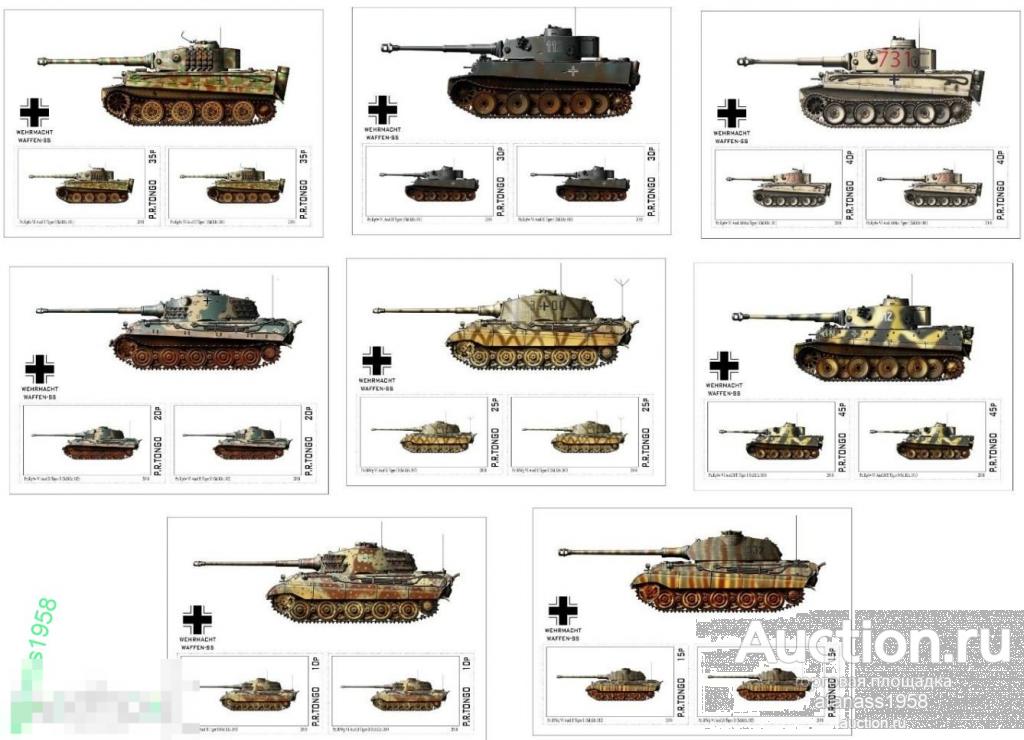 Тонго Чистые блоки Танки второй мировой войны  Тигр  2018 