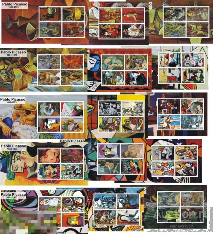 Тонго Чистые блоки Живопись Пикассо 2010