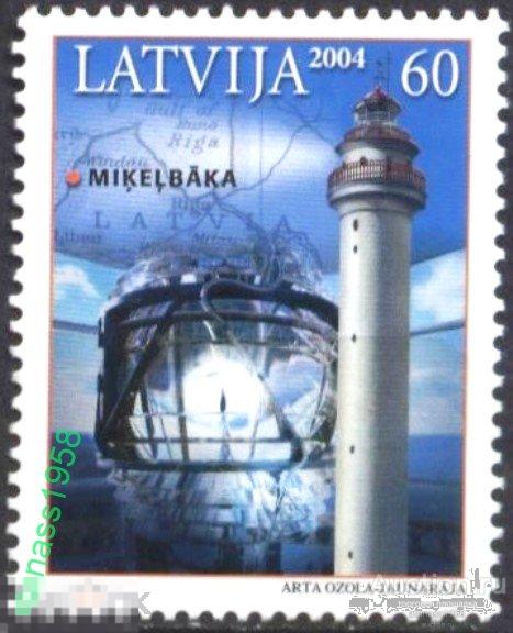 Латвия  Чистая марка Маяк 2004 