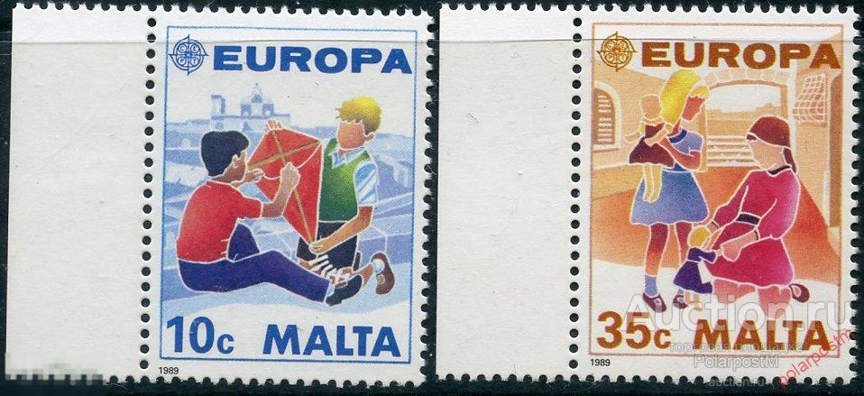Мальта 1989 816-817 ЕВРОПА - Детские игры 