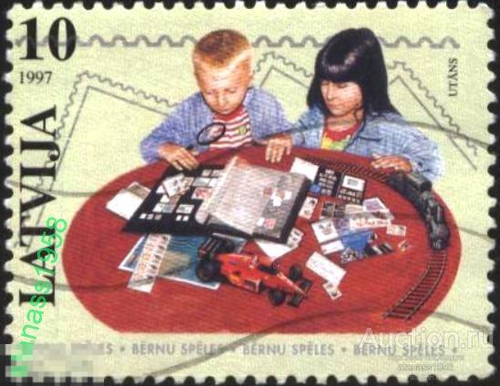 Латвия Гашеная марка Дети, Филателия 1997 