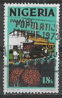 Нигерия 1973 г.  Производство пальмового масла, гаш.