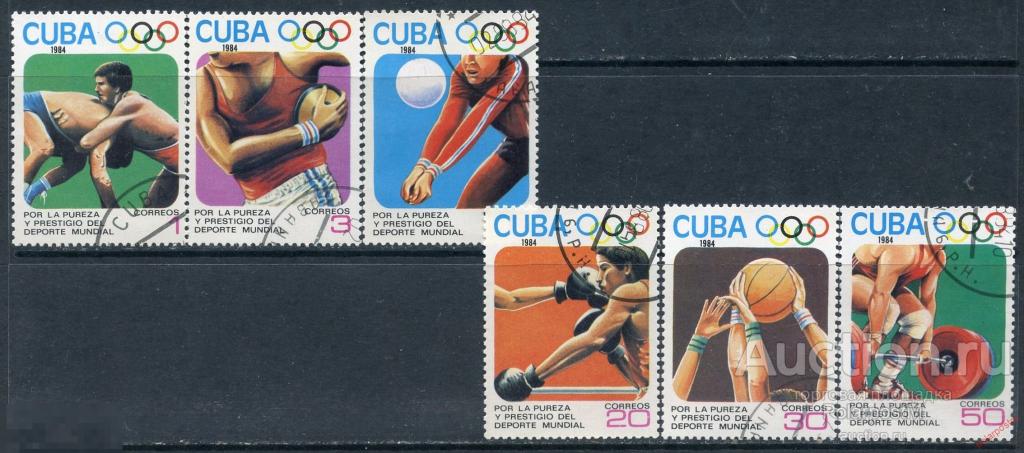 Y85 КУБА 1984 2868-2873 Летние Олимпийские игры Лос-Анджелес'84, США 