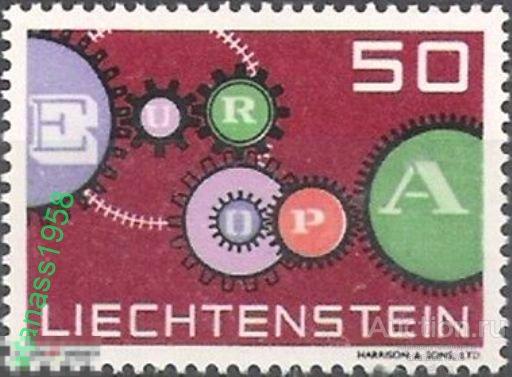 Лихтенштейн Чистая марка Европа СЕПТ 1961 