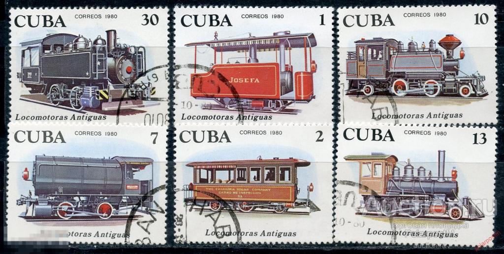Y85 КУБА 1980 2506-2511 старинные локомотивы. Паровозы. Железная дорога 