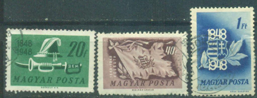 Венгрия 1948 г. 100-летие Венгерской революции часть серии гашеная