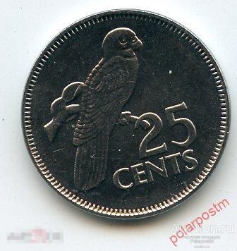 Сейшельские острова (Сейшелы) 2012 год. 25 цент 