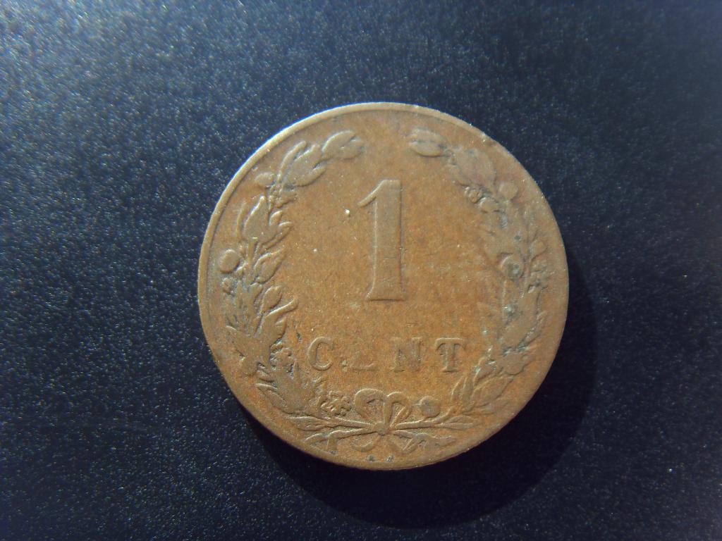 Нидерланды 1 цент 1902 г. Хорошее состояние. КМ#132.1