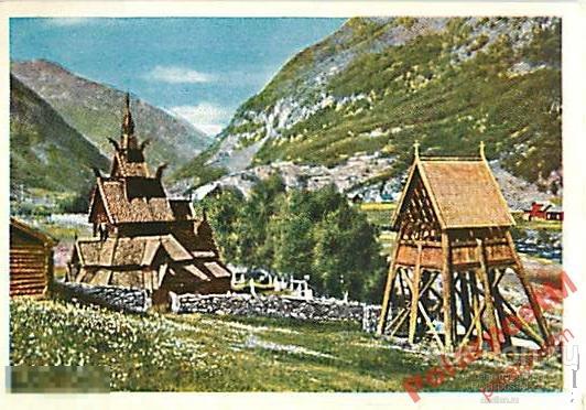 НОРВЕГИЯ NORGE NORWAY 13 BORGUND STAVKIRKE LOERDAL 