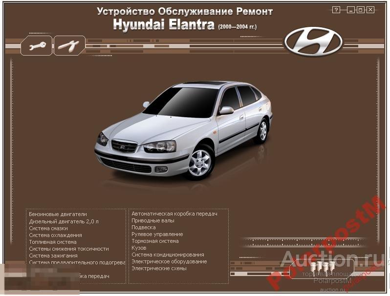 Hyundai Elantra 2000-2004 гг Ремонт и эксплуатация 