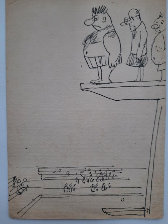 Обозненко Д.Г. (1930-2002) Перед прыжком вниз