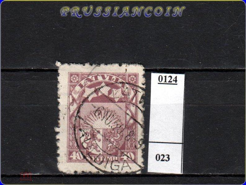 Латвия 1929  Mi 151 н.с.  40s  wz.5  стандарт, герб