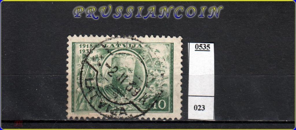 Латвия 1938  Mi 266 н.с.  10s  события