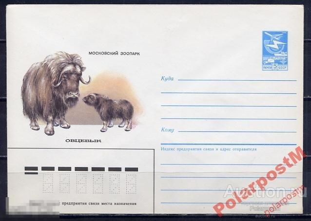 СССР 1985 53 5.2   Московский зоопарк. Овцебык 