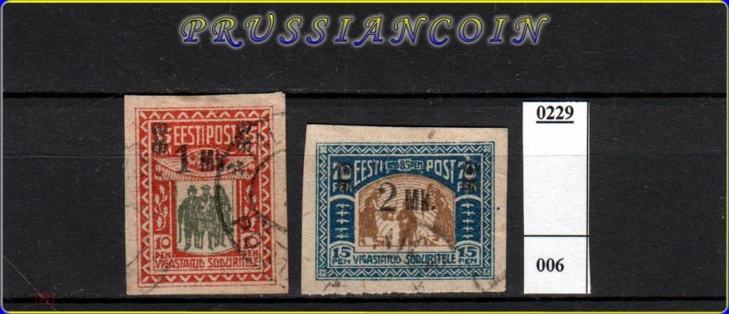 Эстония 1920  Mi 25-26  Выпуск в помощь инвалидам