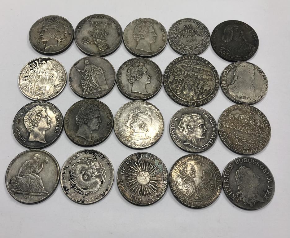 ОПТОВЫЙ ЛОТ Иностранные монеты КОПИЯ 20 шт №3