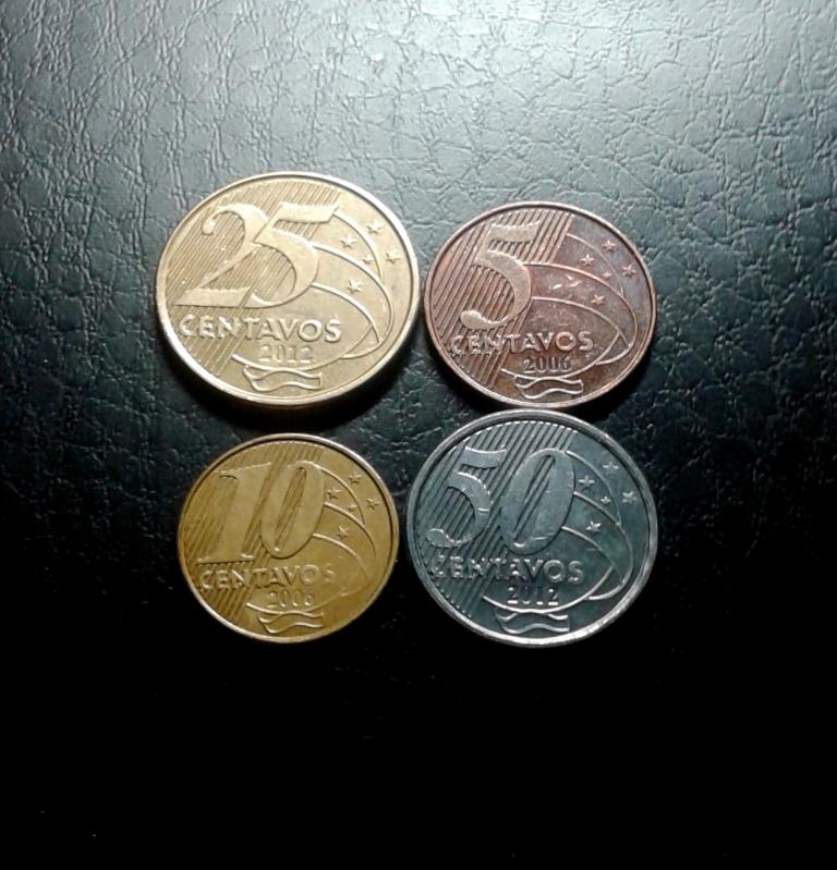 5 ,10 сентаво 2006 г.  25 , 50 сентаво  2012 г. Бразилия,   (Е19-22)