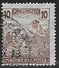 Венгрия. 1923. Стандарт. Жнецы. Гашение. ВЗ.