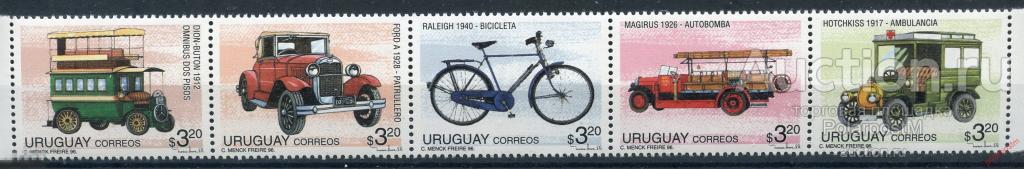 MS30 УРУГВАЙ 1996 2168-2172 ретро автомобили 
