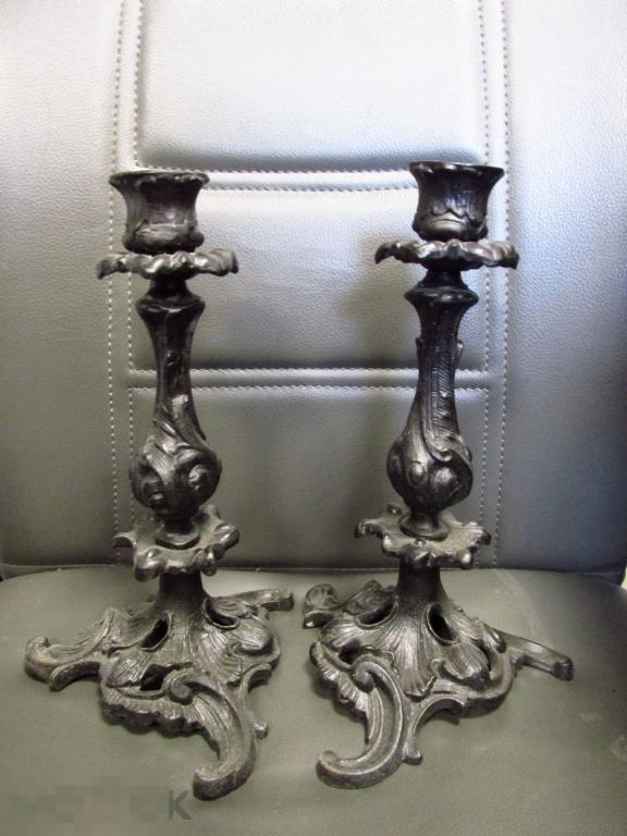 ПОДСВЕЧНИКИ ПАРНЫЕ . КАСЛИНСКОЕ ЛИТЬЕ. ЦЕНА ЗА ДВА ПОДСВЕЧНИКА 