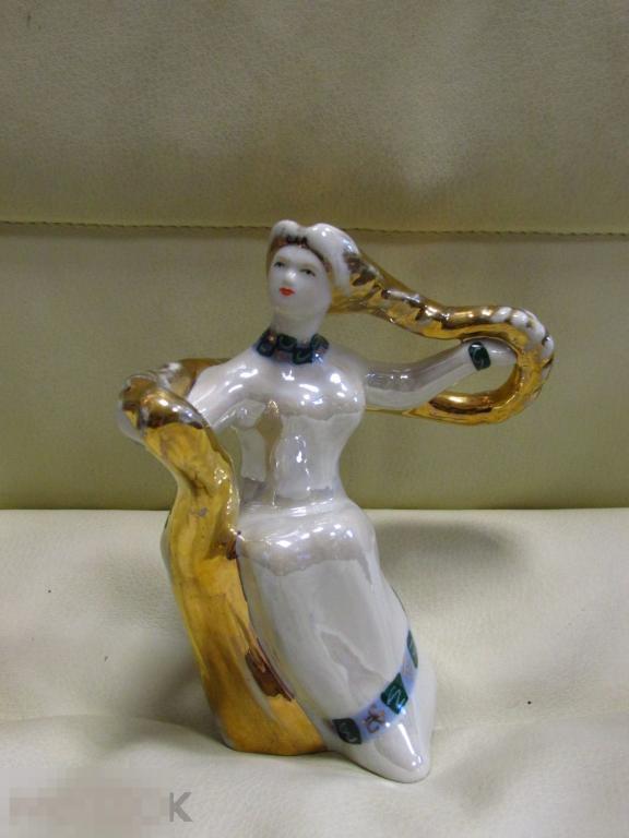 ► Златовласка Сысерть 1970-е скульптура фарфор СССР ОРИГИНАЛ.  (к) 