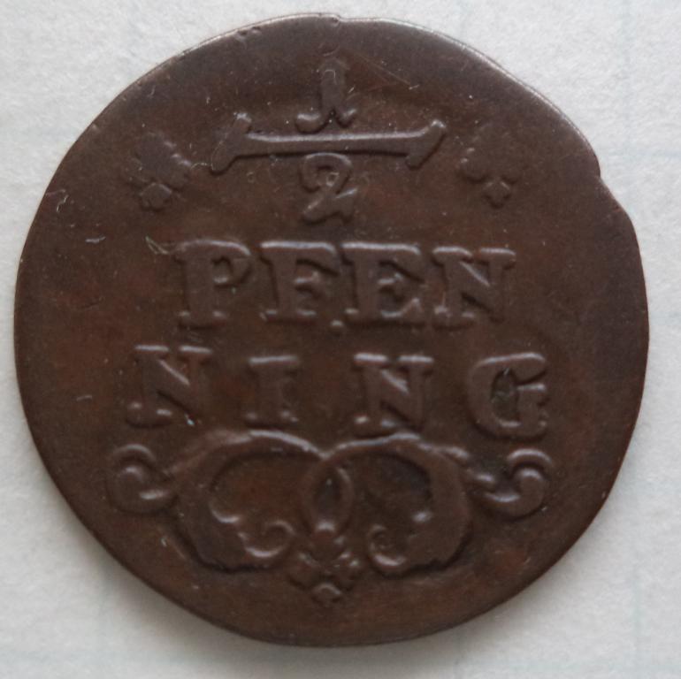 Вюрцбург  1/2  пфеннинга  (1779-1795)  п.11