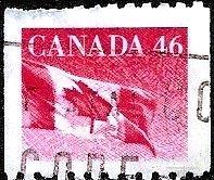 Канада 1998 MiNr 1733 (0.9€) Стандарт. Государственный флаг Канады (рулонная марка). U