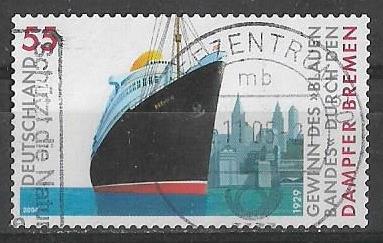 Германия (ФРГ)  2004 г.  Корабль, гаш.