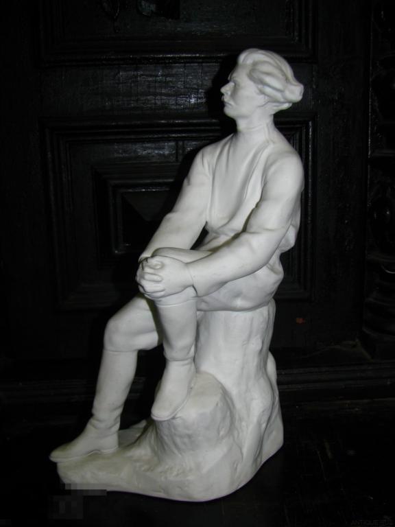 ► СССР Статуэтка Скульптура Максим Горький ЛФЗ скульптура 30 см фарфор бисквит Состояние. КЛЕЙМО 