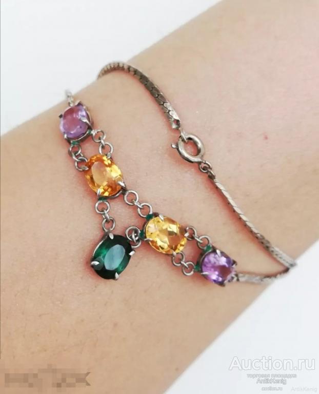 Серебряное колье Клеймо STERLING Украшение 