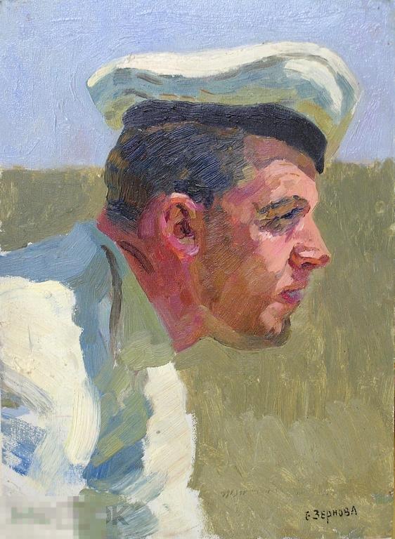 Зернова Е.С. Этюд к картине Л.Толстой на. 1959 