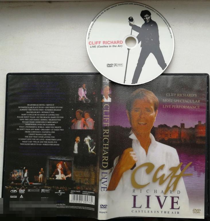 Cliff Richard - LIVE - Castles in the Air (DVD)   Сост. "VERY GOOD" 