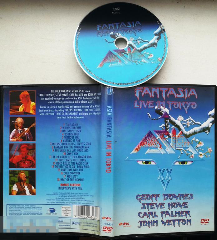 AZIA -  "FANTASIA" - LIVE IN TOKYO- 2007 Eagle Rock Entertainment (DVD) Сост.- "VERY GOOD" 