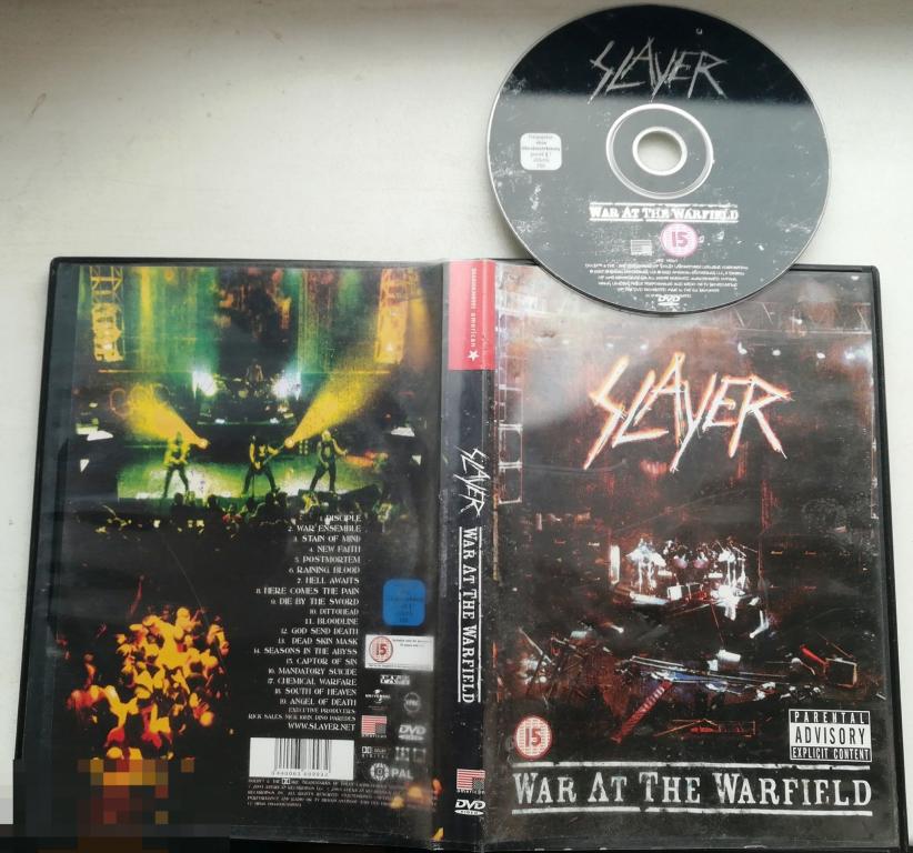 SLAYER / WAR AT THE WARFIELD, DVD video, 2003  Сост.- "VERY GOOD"